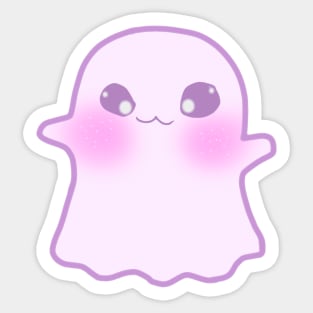 Cute Purple Ghost Friend Sticker